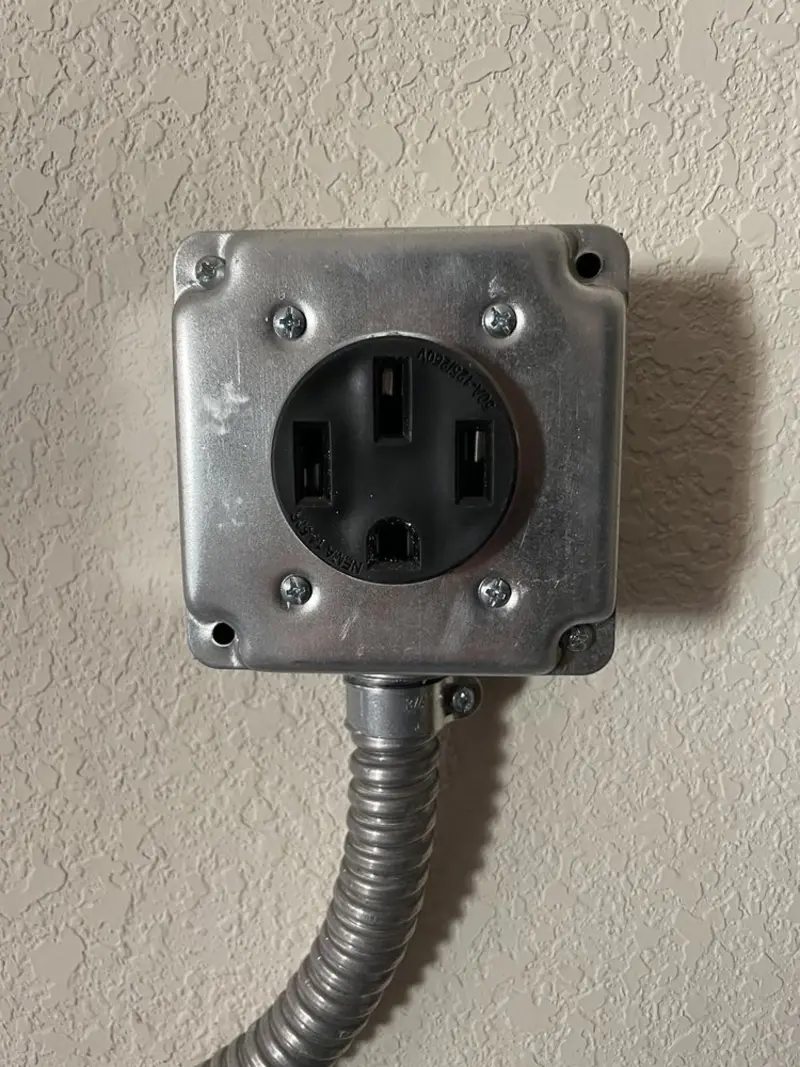 NEMA 14-50 outlet installed for Smart Home Electrical in Ionia